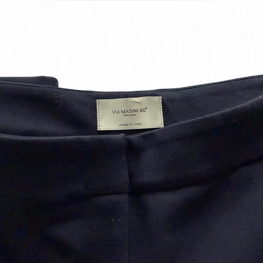 Via Masini 80 Wool Blend Trousers With Cuffs A22m650n (It 46/Us 10-12) View 3